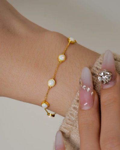 Geometric Minimalist Link Bracelet-Necklaces-Krush Kandy, Women's Online Fashion Boutique Located in Phoenix, Arizona (Scottsdale Area)
