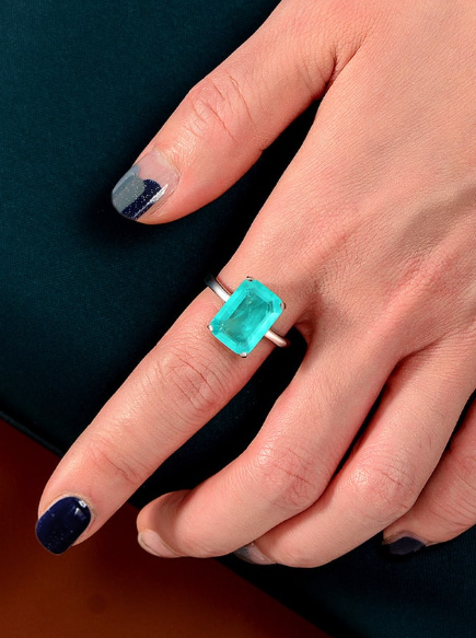 High Carbon Diamond Geometric Luxury Band Ring-Rings-Krush Kandy, Women's Online Fashion Boutique Located in Phoenix, Arizona (Scottsdale Area)