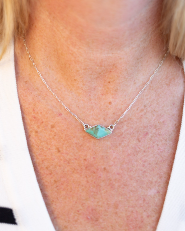 Lovely Turquoise Slabs-Necklaces-Krush Kandy, Women's Online Fashion Boutique Located in Phoenix, Arizona (Scottsdale Area)