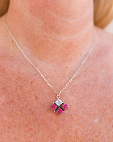 Desert Jasper & CZ Necklaces-Necklaces-Krush Kandy, Women's Online Fashion Boutique Located in Phoenix, Arizona (Scottsdale Area)