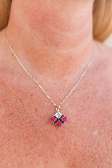 Desert Jasper & CZ Necklaces-Necklaces-Krush Kandy, Women's Online Fashion Boutique Located in Phoenix, Arizona (Scottsdale Area)