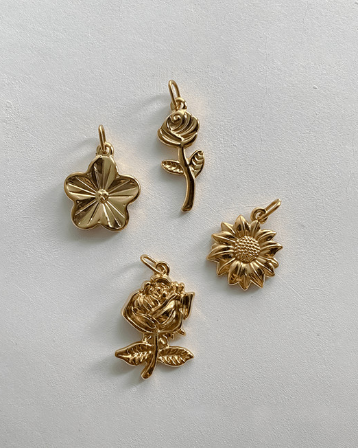 Flower Charms-Jewelry-Krush Kandy, Women's Online Fashion Boutique Located in Phoenix, Arizona (Scottsdale Area)
