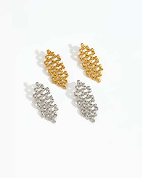 Stainless Steel Geometric Cluster Stud Earrings-Jewelry-Krush Kandy, Women's Online Fashion Boutique Located in Phoenix, Arizona (Scottsdale Area)