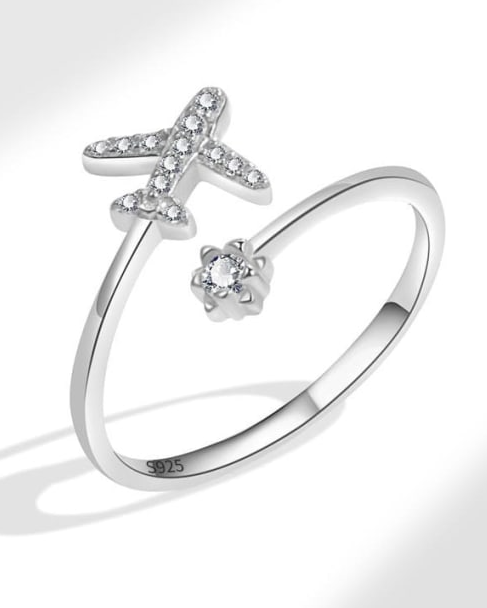 Catch Flights Not Feelings Crystal Ring-Jewelry-Krush Kandy, Women's Online Fashion Boutique Located in Phoenix, Arizona (Scottsdale Area)
