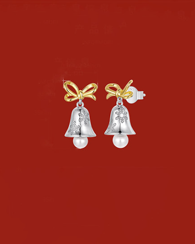 Sterling Silver Christmas Seris Trend Drop Earrings-Jewelry-Krush Kandy, Women's Online Fashion Boutique Located in Phoenix, Arizona (Scottsdale Area)