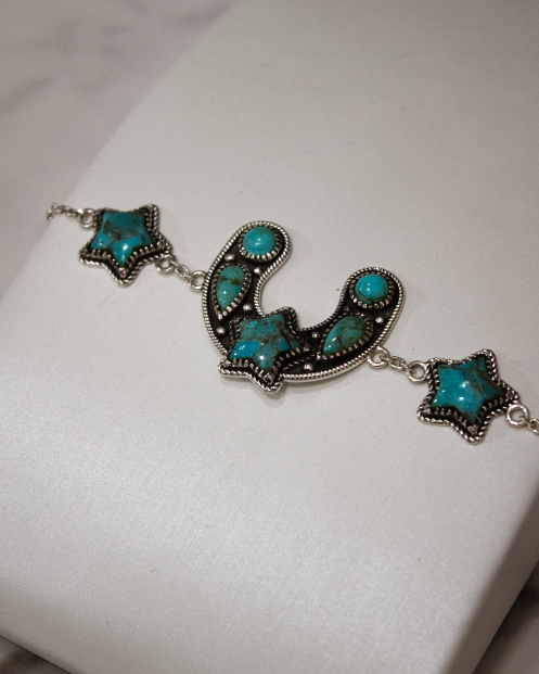 Ravens Ridge Horseshoe Bracelet-Chain Bracelets-Krush Kandy, Women's Online Fashion Boutique Located in Phoenix, Arizona (Scottsdale Area)