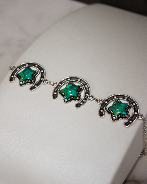 Triple Threat Horseshoe Bracelet-Chain Bracelets-Krush Kandy, Women's Online Fashion Boutique Located in Phoenix, Arizona (Scottsdale Area)