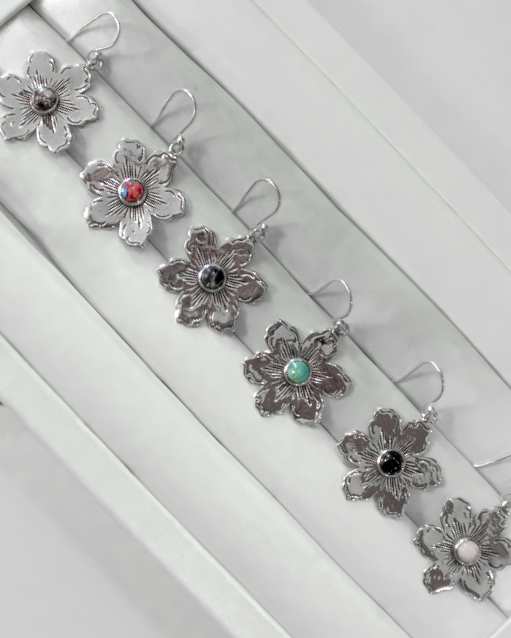 Dangle Summertime Flora Earrings-Drop Earrings-Krush Kandy, Women's Online Fashion Boutique Located in Phoenix, Arizona (Scottsdale Area)