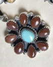 Daisy Days Sterling Silver & Stone Cluster Necklaces-Pendant Necklaces-Krush Kandy, Women's Online Fashion Boutique Located in Phoenix, Arizona (Scottsdale Area)