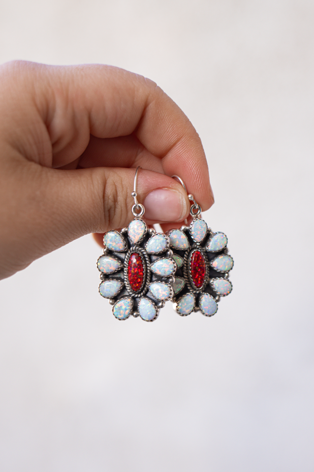 Jeweled Halo Delight Earrings-Drop Earrings-Krush Kandy, Women's Online Fashion Boutique Located in Phoenix, Arizona (Scottsdale Area)