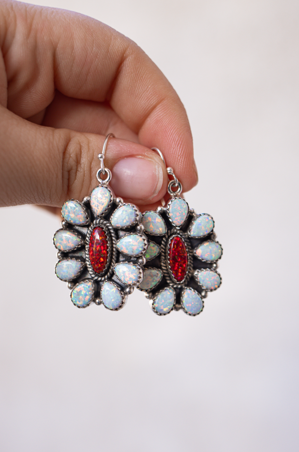 Jeweled Halo Delight Earrings-Drop Earrings-Krush Kandy, Women's Online Fashion Boutique Located in Phoenix, Arizona (Scottsdale Area)