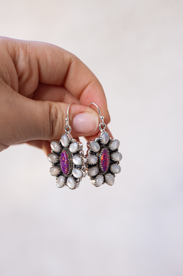 Jeweled Halo Delight Earrings-Drop Earrings-Krush Kandy, Women's Online Fashion Boutique Located in Phoenix, Arizona (Scottsdale Area)