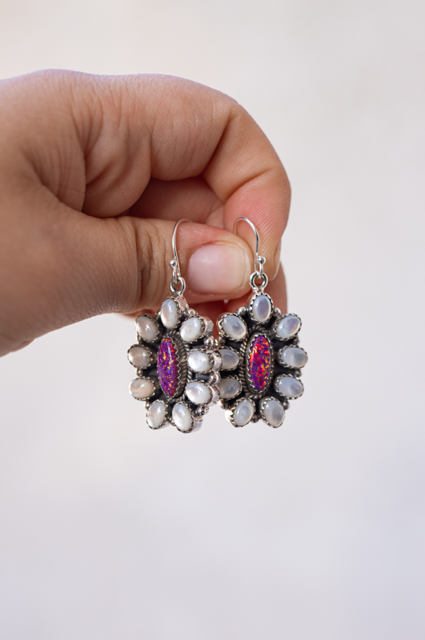 Jeweled Halo Delight Earrings-Drop Earrings-Krush Kandy, Women's Online Fashion Boutique Located in Phoenix, Arizona (Scottsdale Area)