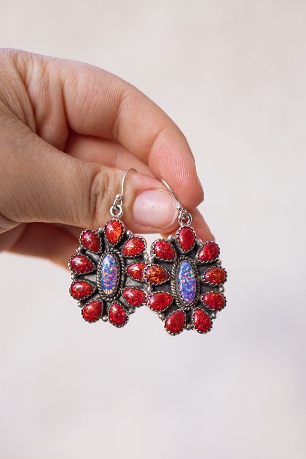 Jeweled Halo Delight Earrings-Drop Earrings-Krush Kandy, Women's Online Fashion Boutique Located in Phoenix, Arizona (Scottsdale Area)