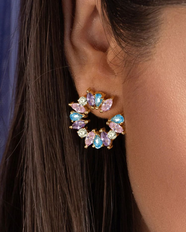 Geometric Luxury Stud Earrings-Earrings-Krush Kandy, Women's Online Fashion Boutique Located in Phoenix, Arizona (Scottsdale Area)