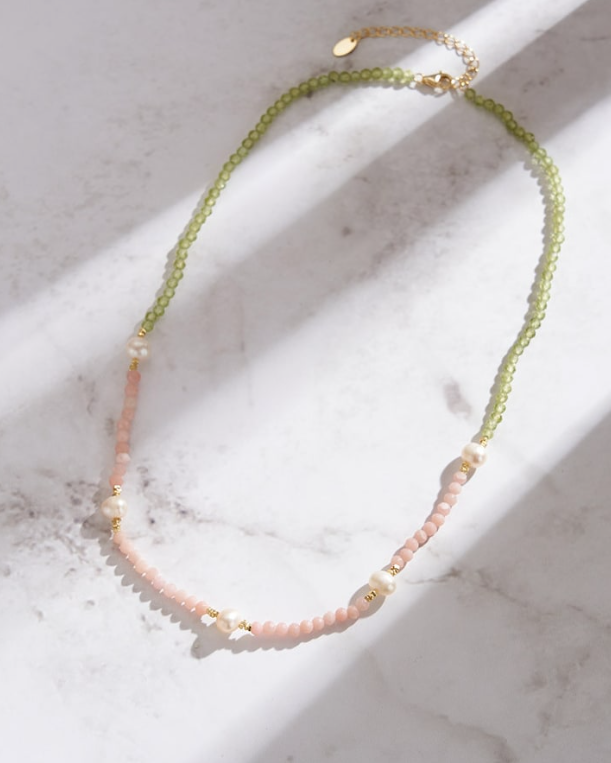 Natural Stone Bohemian Beaded Necklace-Necklaces-Krush Kandy, Women's Online Fashion Boutique Located in Phoenix, Arizona (Scottsdale Area)