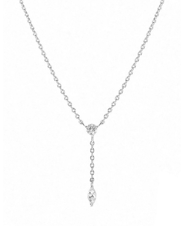Dainty Lariat Crystal Necklace-Necklaces-Krush Kandy, Women's Online Fashion Boutique Located in Phoenix, Arizona (Scottsdale Area)