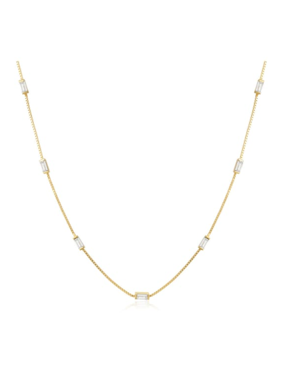 Rhinestone Geometric Minimalist Necklace-Necklaces-Krush Kandy, Women's Online Fashion Boutique Located in Phoenix, Arizona (Scottsdale Area)