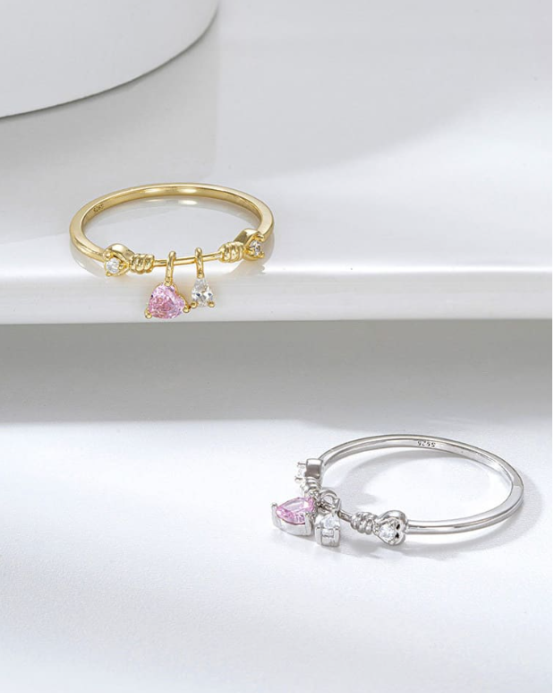 Cubic Zirconia Geometric Dainty Band Ring-Earrings-Krush Kandy, Women's Online Fashion Boutique Located in Phoenix, Arizona (Scottsdale Area)