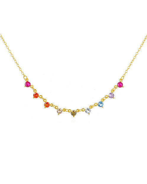 Rhinestone Geometric Dainty Necklace-Chain Necklaces-Krush Kandy, Women's Online Fashion Boutique Located in Phoenix, Arizona (Scottsdale Area)