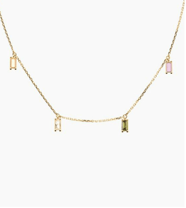 Cubic Zirconia Geometric Dainty Necklace-Necklaces-Krush Kandy, Women's Online Fashion Boutique Located in Phoenix, Arizona (Scottsdale Area)