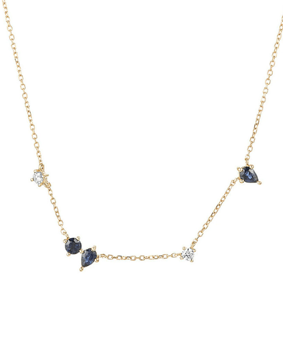 Cubic Zirconia Geometric Dainty Necklace-Necklaces-Krush Kandy, Women's Online Fashion Boutique Located in Phoenix, Arizona (Scottsdale Area)