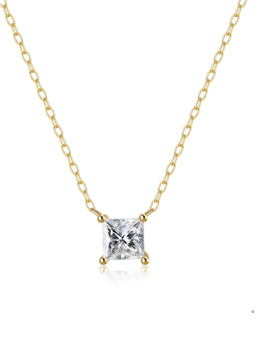 Geometric Dainty Crystal Necklace-Necklaces-Krush Kandy, Women's Online Fashion Boutique Located in Phoenix, Arizona (Scottsdale Area)