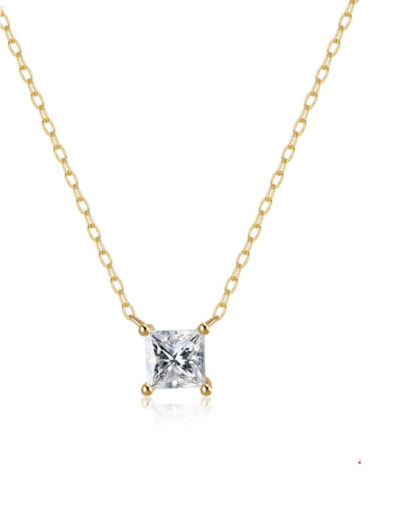Geometric Dainty Crystal Necklace-Necklaces-Krush Kandy, Women's Online Fashion Boutique Located in Phoenix, Arizona (Scottsdale Area)