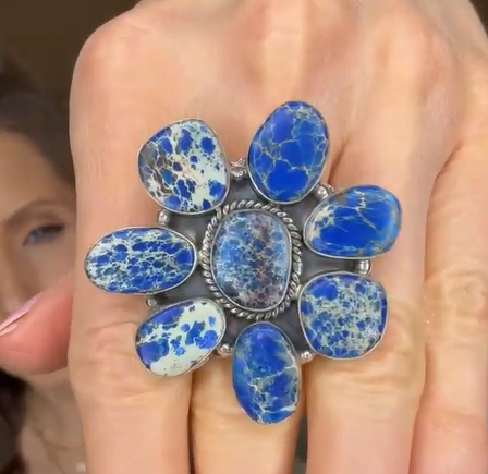 Desert Heat Jasper Cluster Rings MADE TO ORDER-Rings-Krush Kandy, Women's Online Fashion Boutique Located in Phoenix, Arizona (Scottsdale Area)