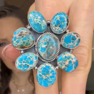 Desert Heat Jasper Cluster Rings MADE TO ORDER-Rings-Krush Kandy, Women's Online Fashion Boutique Located in Phoenix, Arizona (Scottsdale Area)