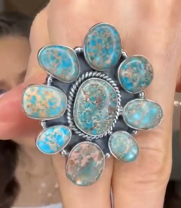Desert Heat Jasper Cluster Rings MADE TO ORDER-Rings-Krush Kandy, Women's Online Fashion Boutique Located in Phoenix, Arizona (Scottsdale Area)
