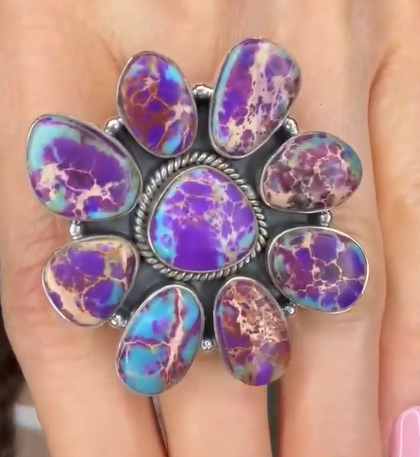 Desert Heat Jasper Cluster Rings MADE TO ORDER-Rings-Krush Kandy, Women's Online Fashion Boutique Located in Phoenix, Arizona (Scottsdale Area)