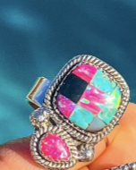 Kandy Multi Colored Sterling Silver Rings | MADE TO ORDER-Ring Sizers-Krush Kandy, Women's Online Fashion Boutique Located in Phoenix, Arizona (Scottsdale Area)