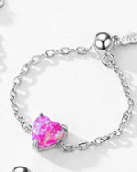 Sterling Silver Opal Geometric Minimalist Band Ring-Ring-Krush Kandy, Women's Online Fashion Boutique Located in Phoenix, Arizona (Scottsdale Area)