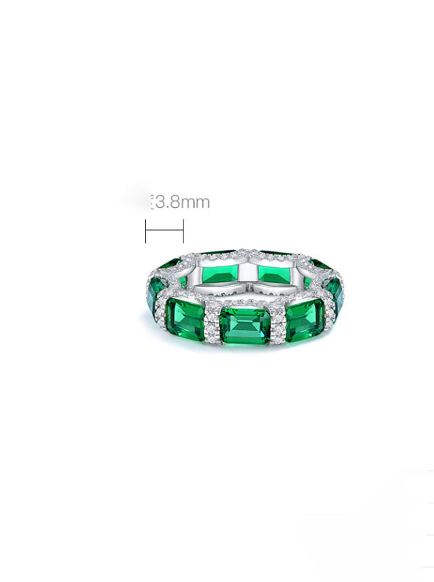 Carbon Diamond Green Geometric Dainty Band Ring-Ring-Krush Kandy, Women's Online Fashion Boutique Located in Phoenix, Arizona (Scottsdale Area)