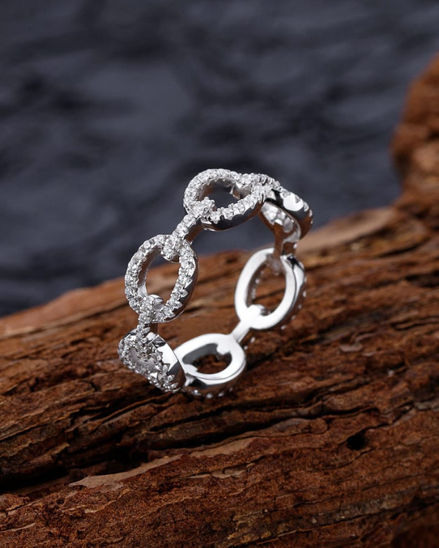 Cubic Zirconia Geometric Minimalist Band Ring-Ring-Krush Kandy, Women's Online Fashion Boutique Located in Phoenix, Arizona (Scottsdale Area)