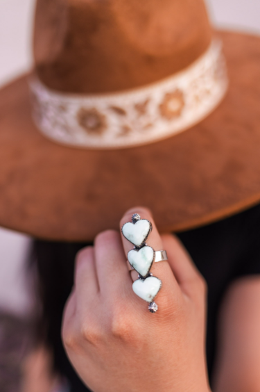 Paloma 3 Stone Crawler Rings-Rings-Krush Kandy, Women's Online Fashion Boutique Located in Phoenix, Arizona (Scottsdale Area)