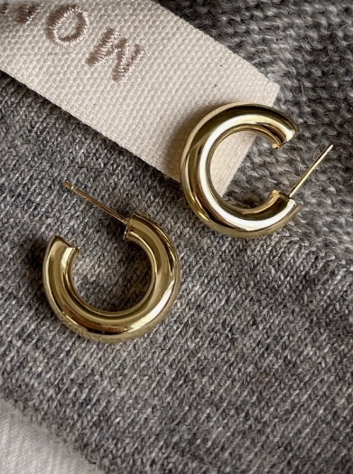 C-Shaped Vintage Stud Earrings-Earrings-Krush Kandy, Women's Online Fashion Boutique Located in Phoenix, Arizona (Scottsdale Area)