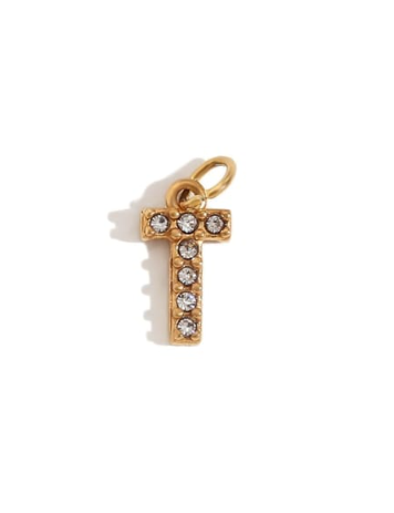 Rhinestone Letter Charm-Necklaces-Krush Kandy, Women's Online Fashion Boutique Located in Phoenix, Arizona (Scottsdale Area)