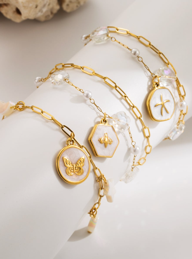 Minimalist Link Charm Bracelet-Jewelry-Krush Kandy, Women's Online Fashion Boutique Located in Phoenix, Arizona (Scottsdale Area)