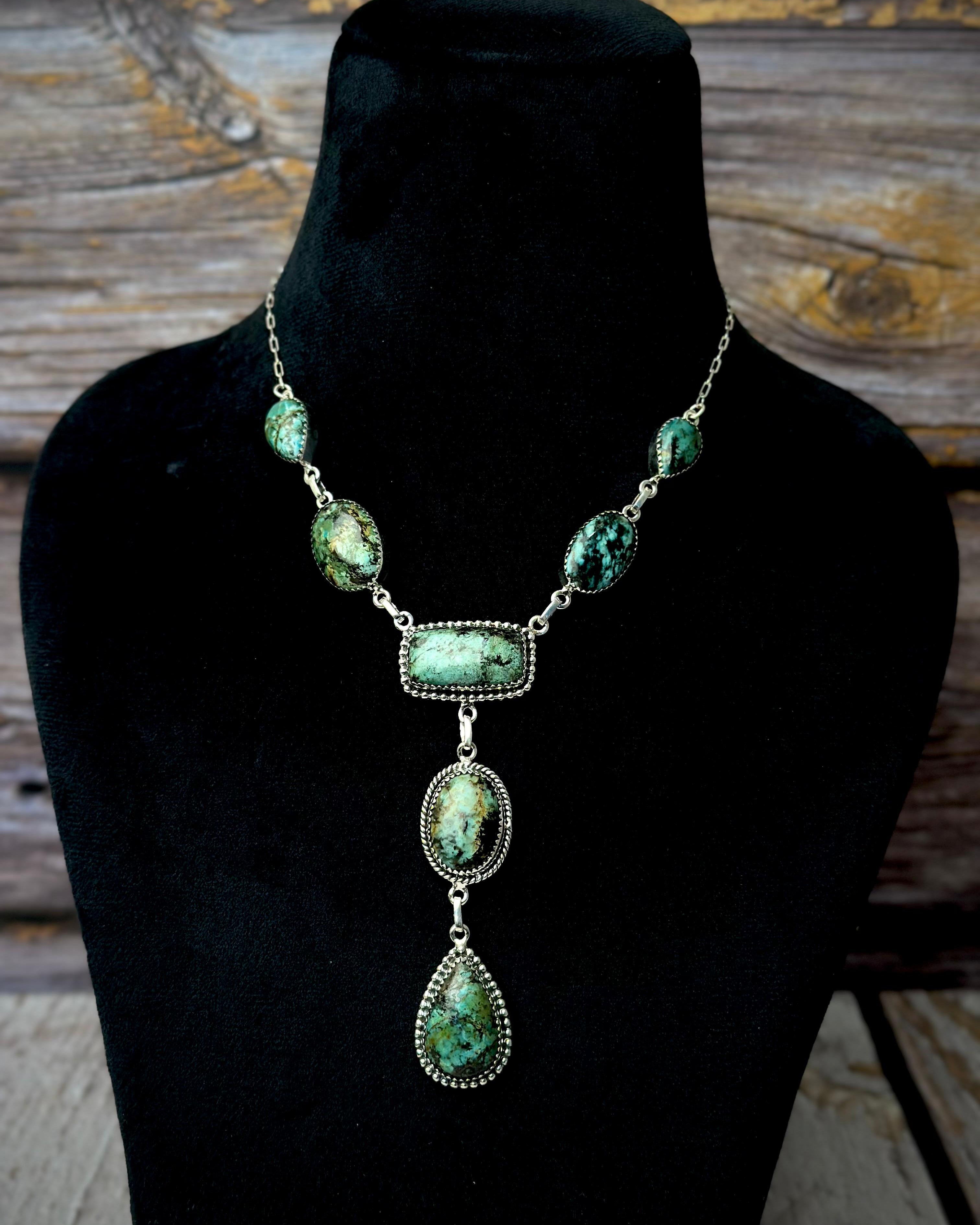 Reya's Stone Drop Necklace-Necklaces-Krush Kandy, Women's Online Fashion Boutique Located in Phoenix, Arizona (Scottsdale Area)
