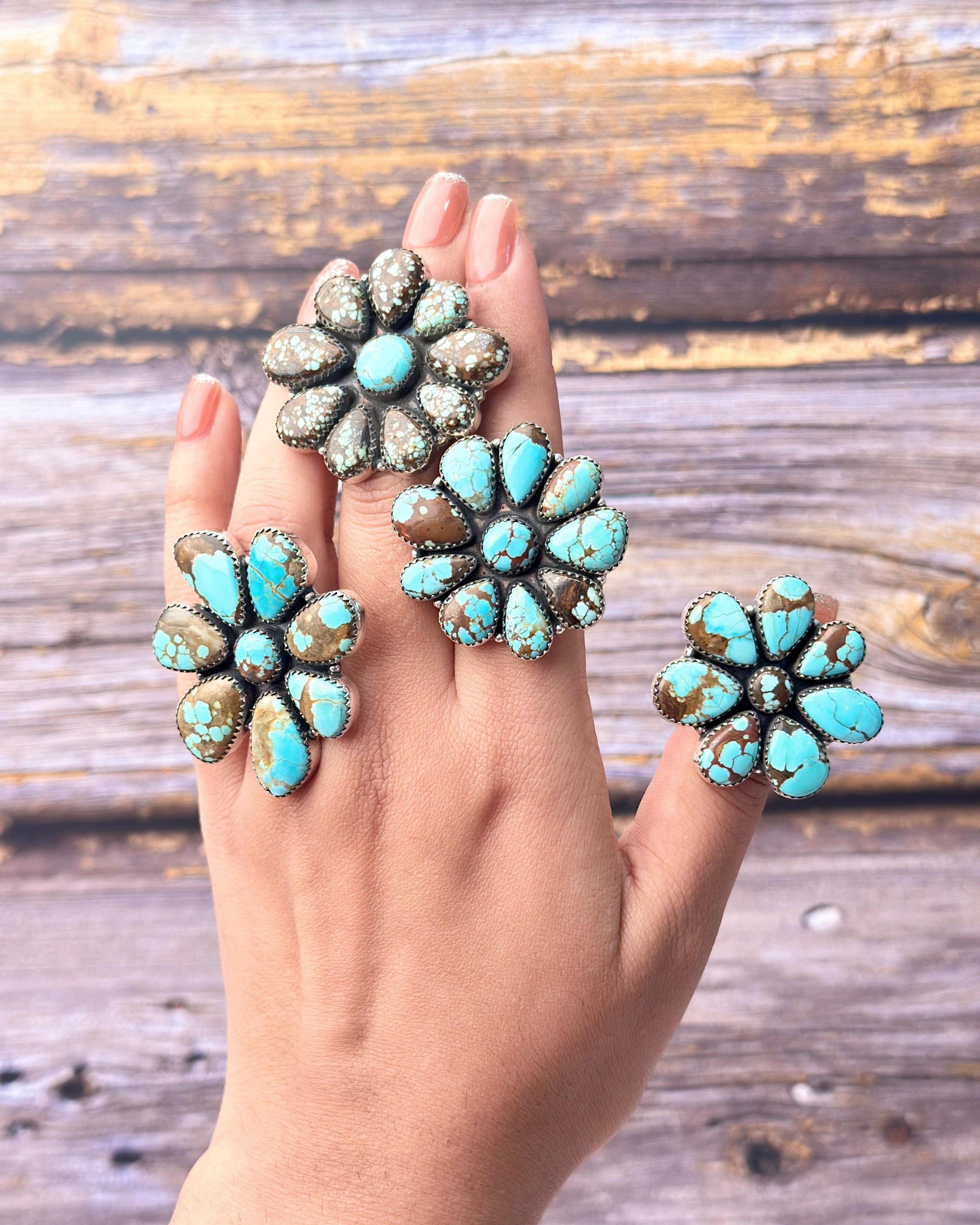 All Mine 8 Cluster Rings-Ring Sizers-Krush Kandy, Women's Online Fashion Boutique Located in Phoenix, Arizona (Scottsdale Area)