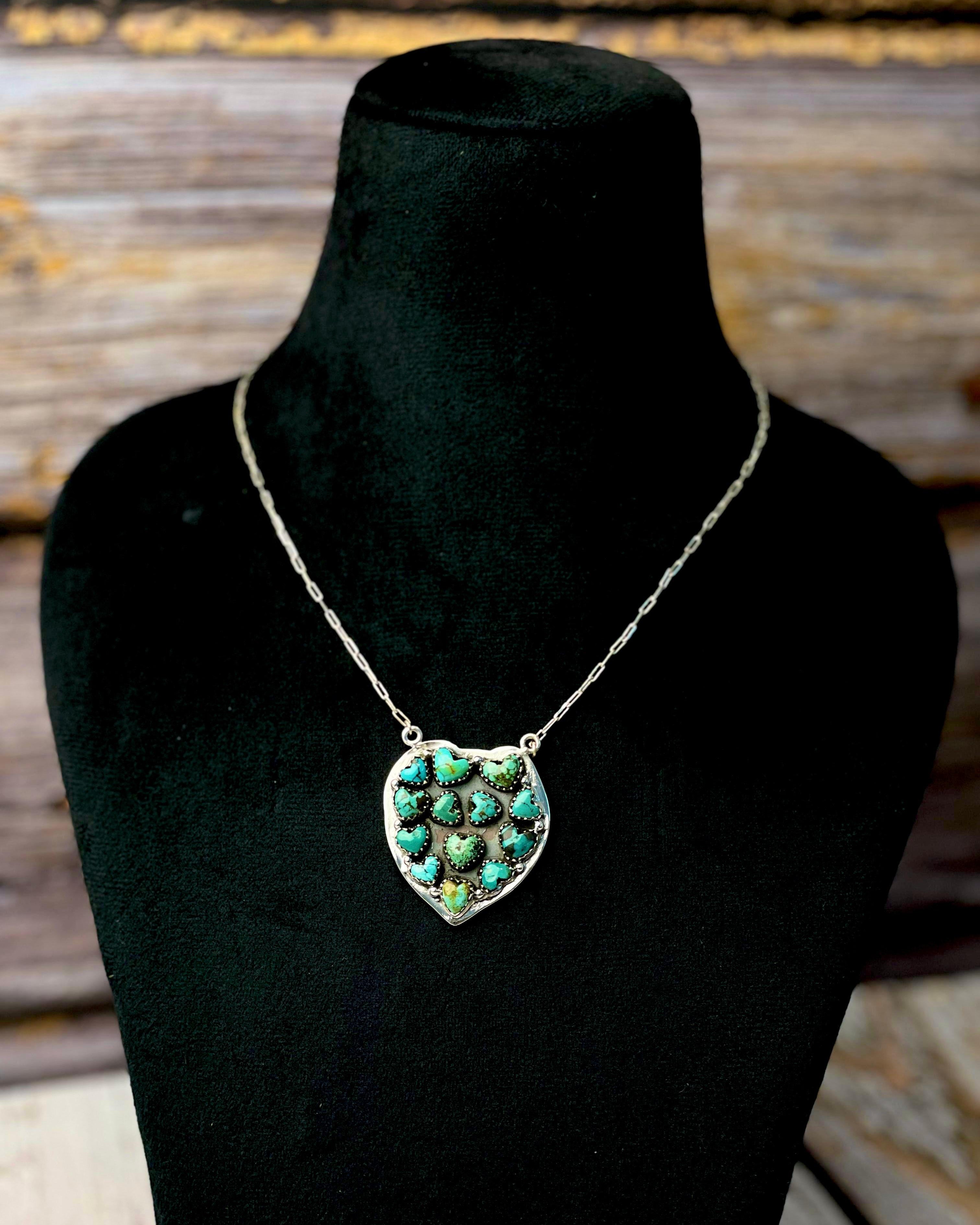 Full Of Love Heart Stone Necklace-Necklaces-Krush Kandy, Women's Online Fashion Boutique Located in Phoenix, Arizona (Scottsdale Area)