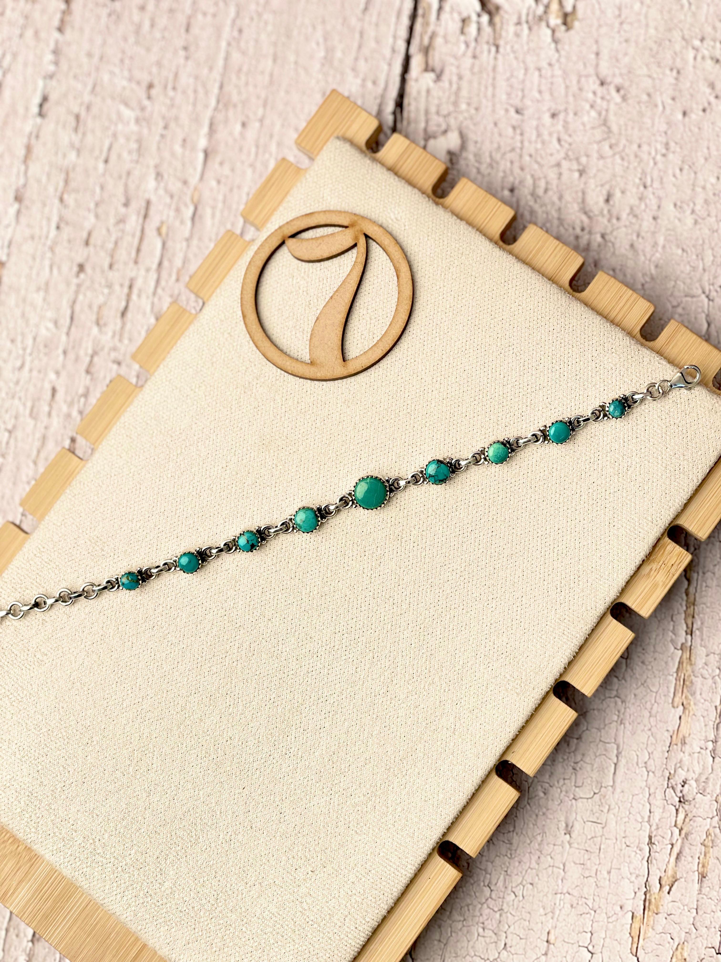 One Of A Kind Hubei Turquoise Bracelets-Bracelets-Krush Kandy, Women's Online Fashion Boutique Located in Phoenix, Arizona (Scottsdale Area)