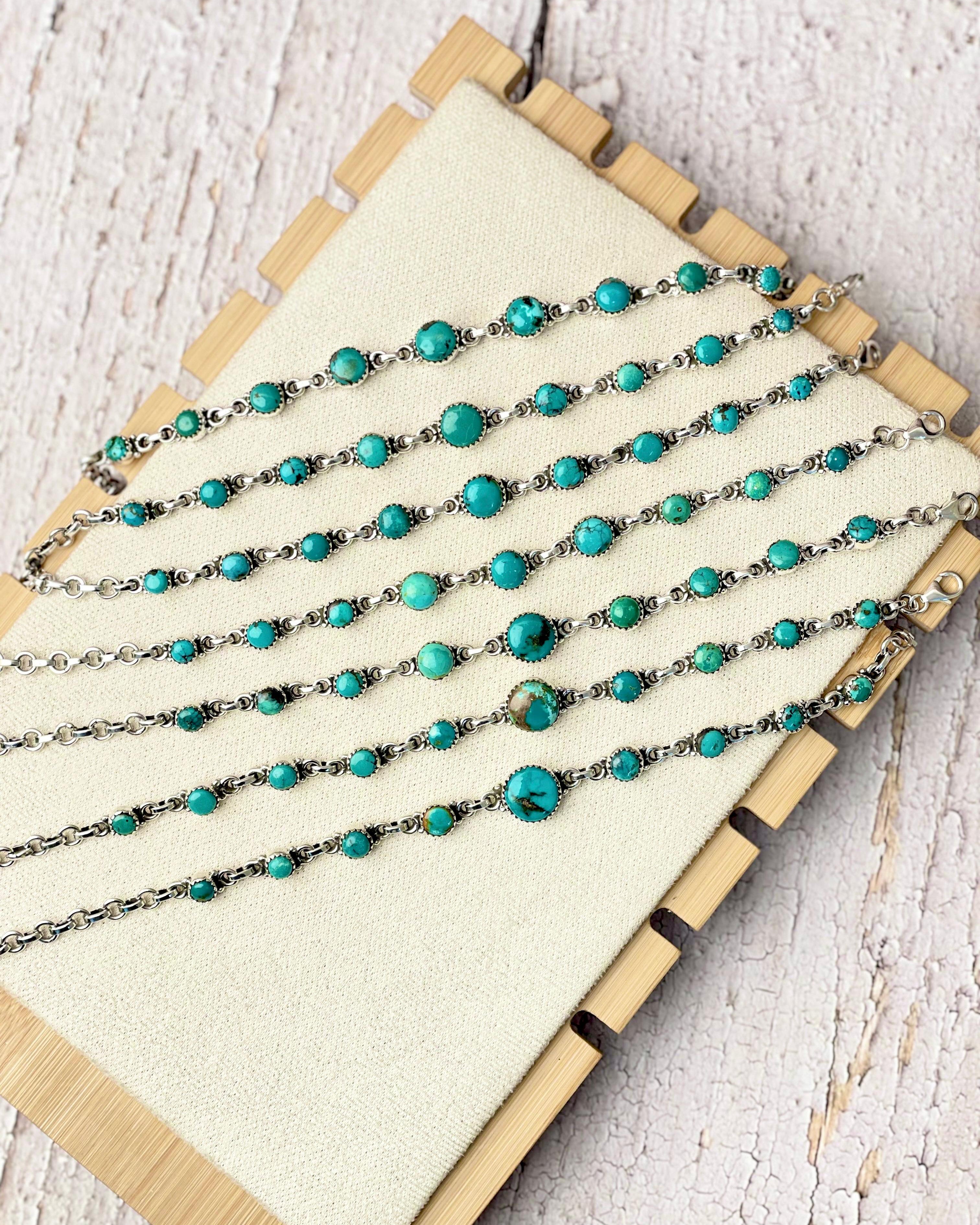 One Of A Kind Hubei Turquoise Bracelets-Bracelets-Krush Kandy, Women's Online Fashion Boutique Located in Phoenix, Arizona (Scottsdale Area)