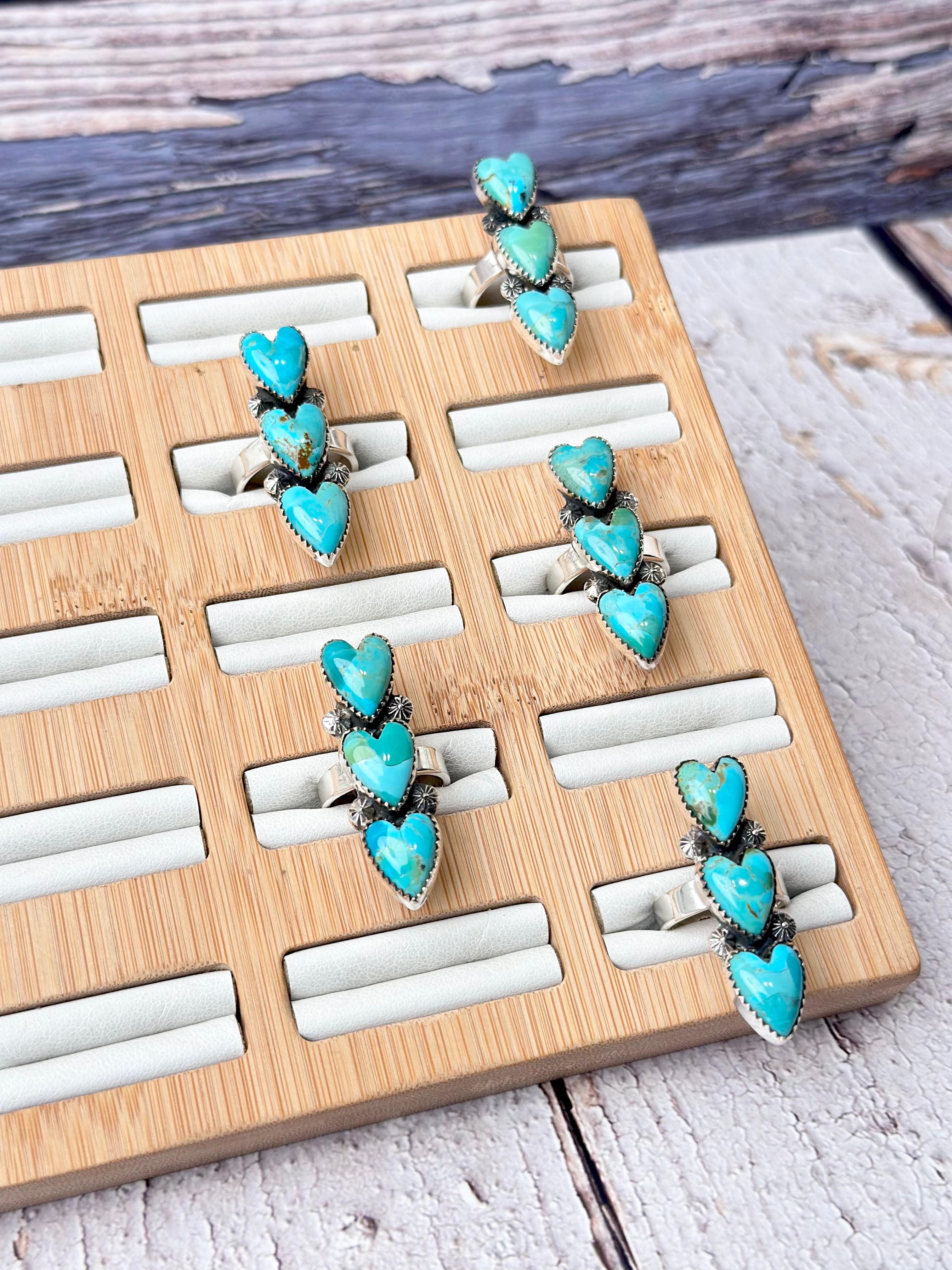 Yours Truly Turquoise Heart Ring MADE TO ORDER-Ring Sizers-Krush Kandy, Women's Online Fashion Boutique Located in Phoenix, Arizona (Scottsdale Area)