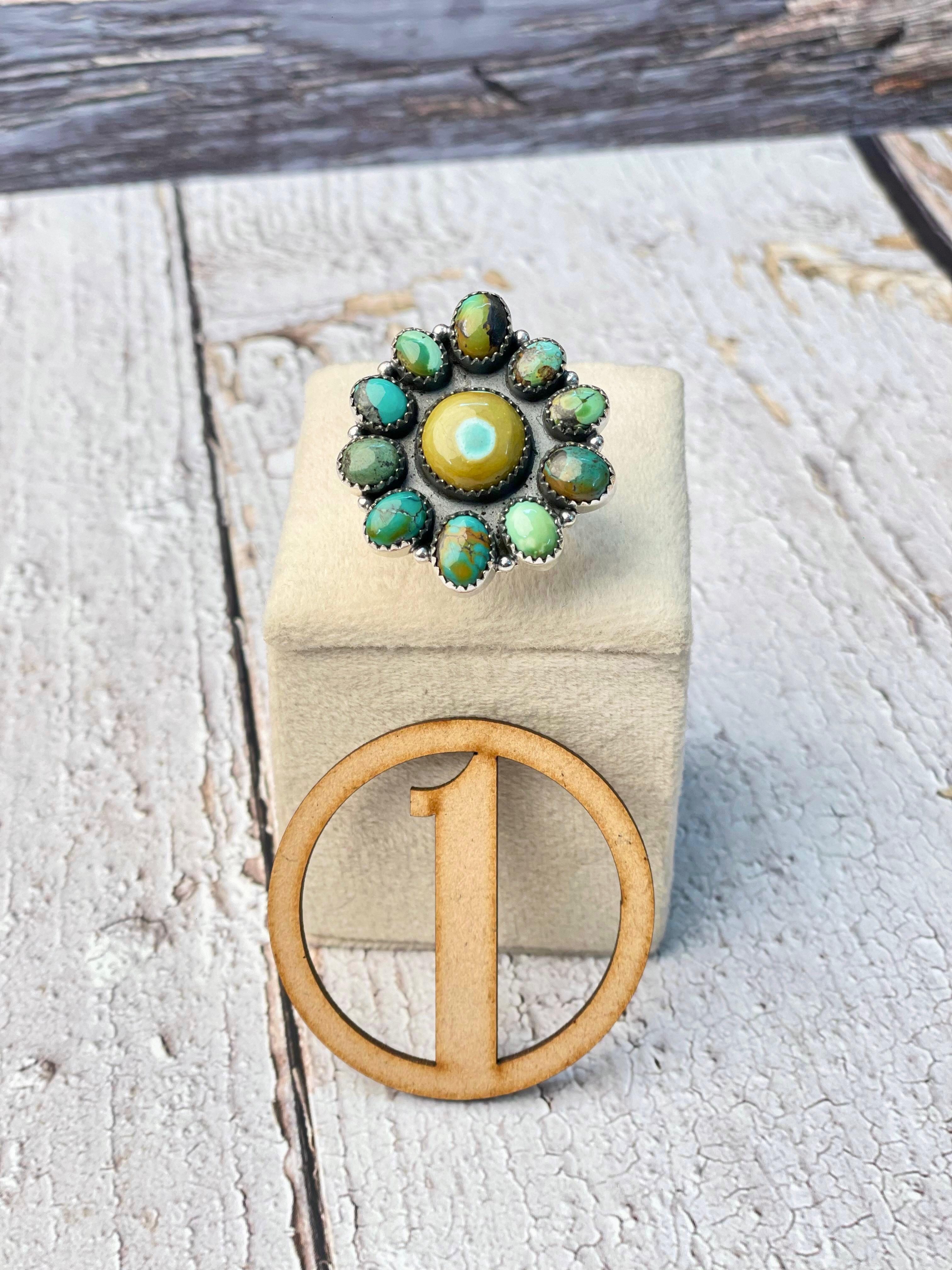 Desert Bloom Hubei Cluster Rings-Ring Sizers-Krush Kandy, Women's Online Fashion Boutique Located in Phoenix, Arizona (Scottsdale Area)