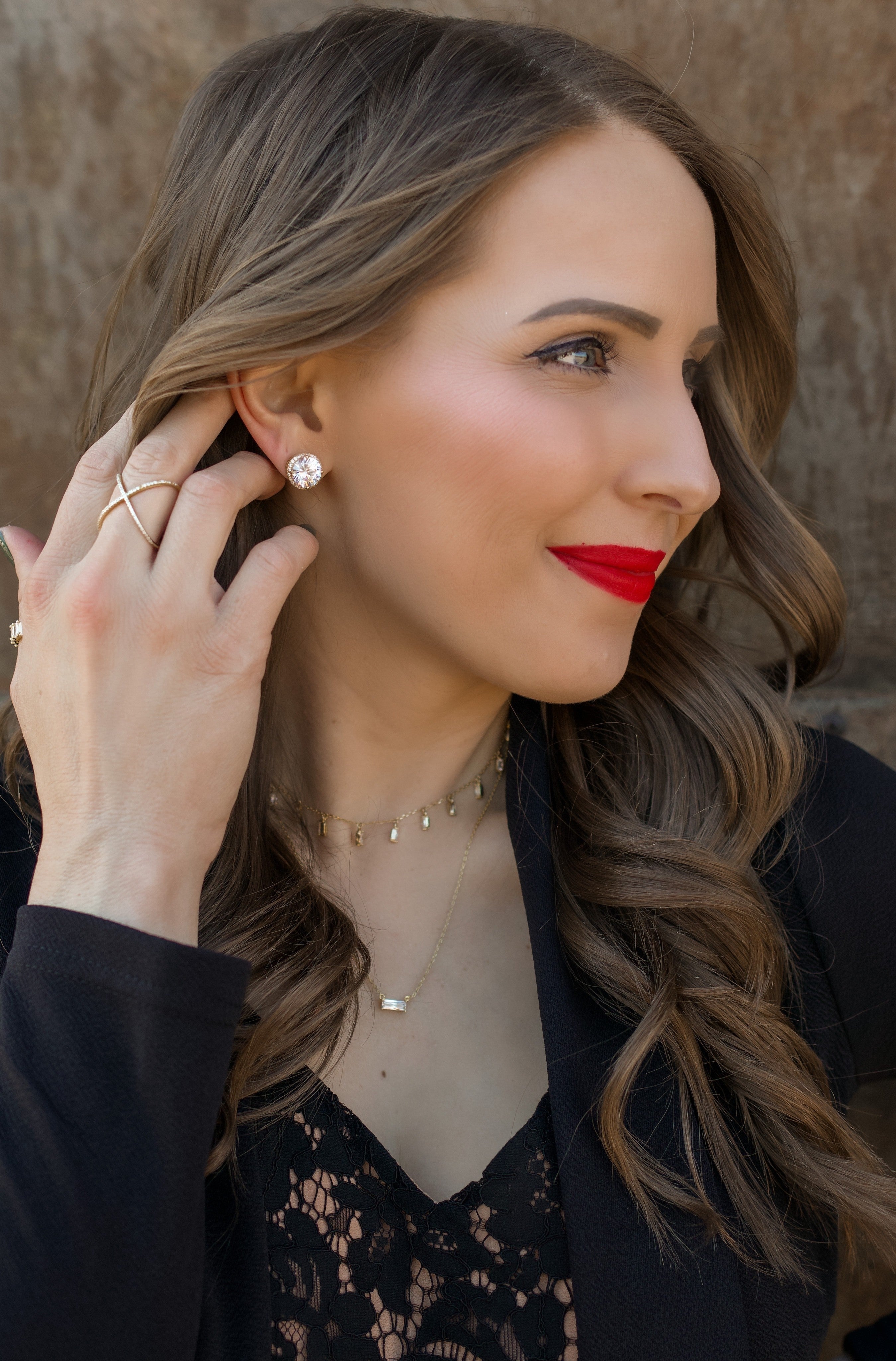 Big Circle Cut Stud Earrings-Earrings-Krush Kandy, Women's Online Fashion Boutique Located in Phoenix, Arizona (Scottsdale Area)