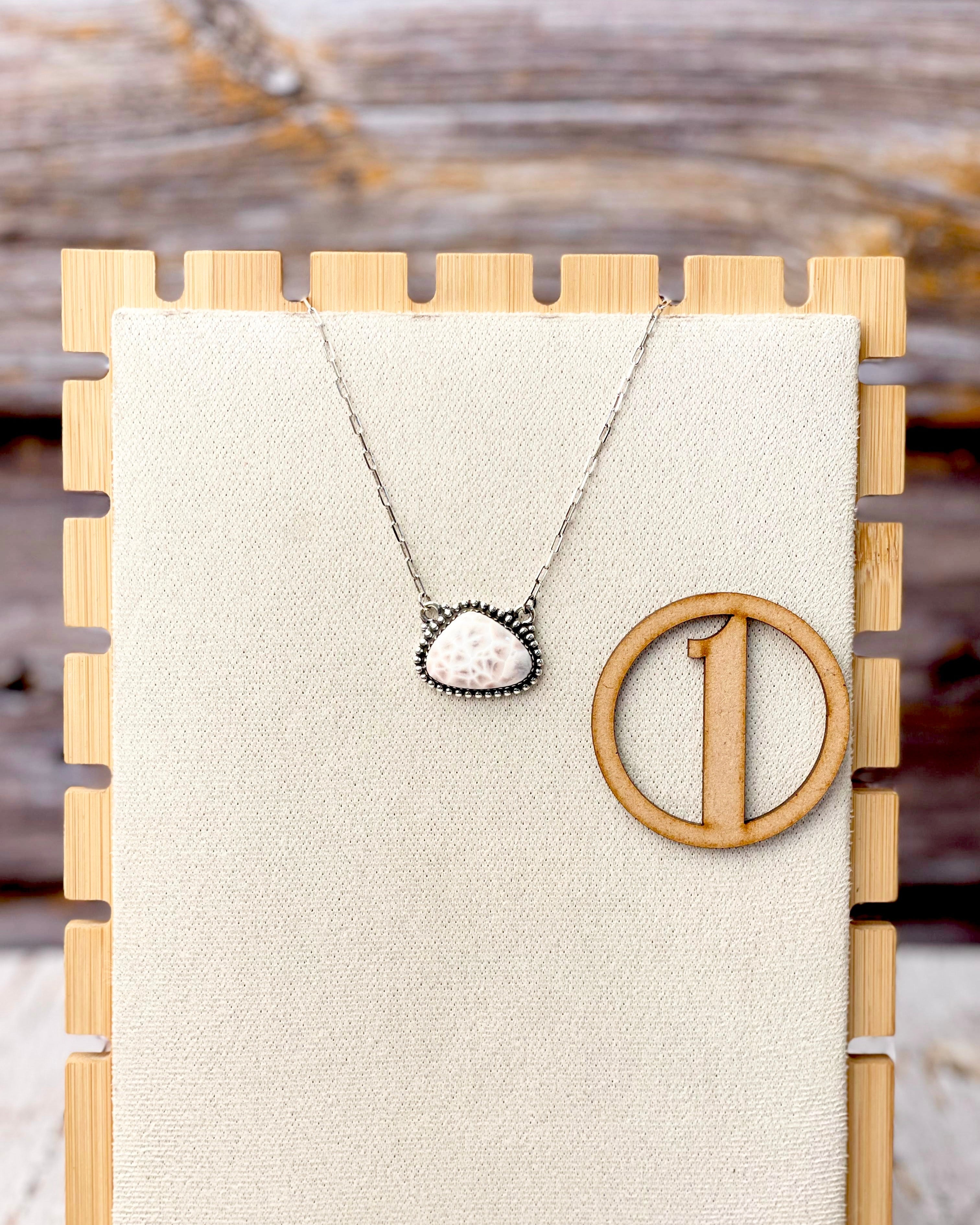 Pink Larimar Slab Necklaces-Necklaces-Krush Kandy, Women's Online Fashion Boutique Located in Phoenix, Arizona (Scottsdale Area)