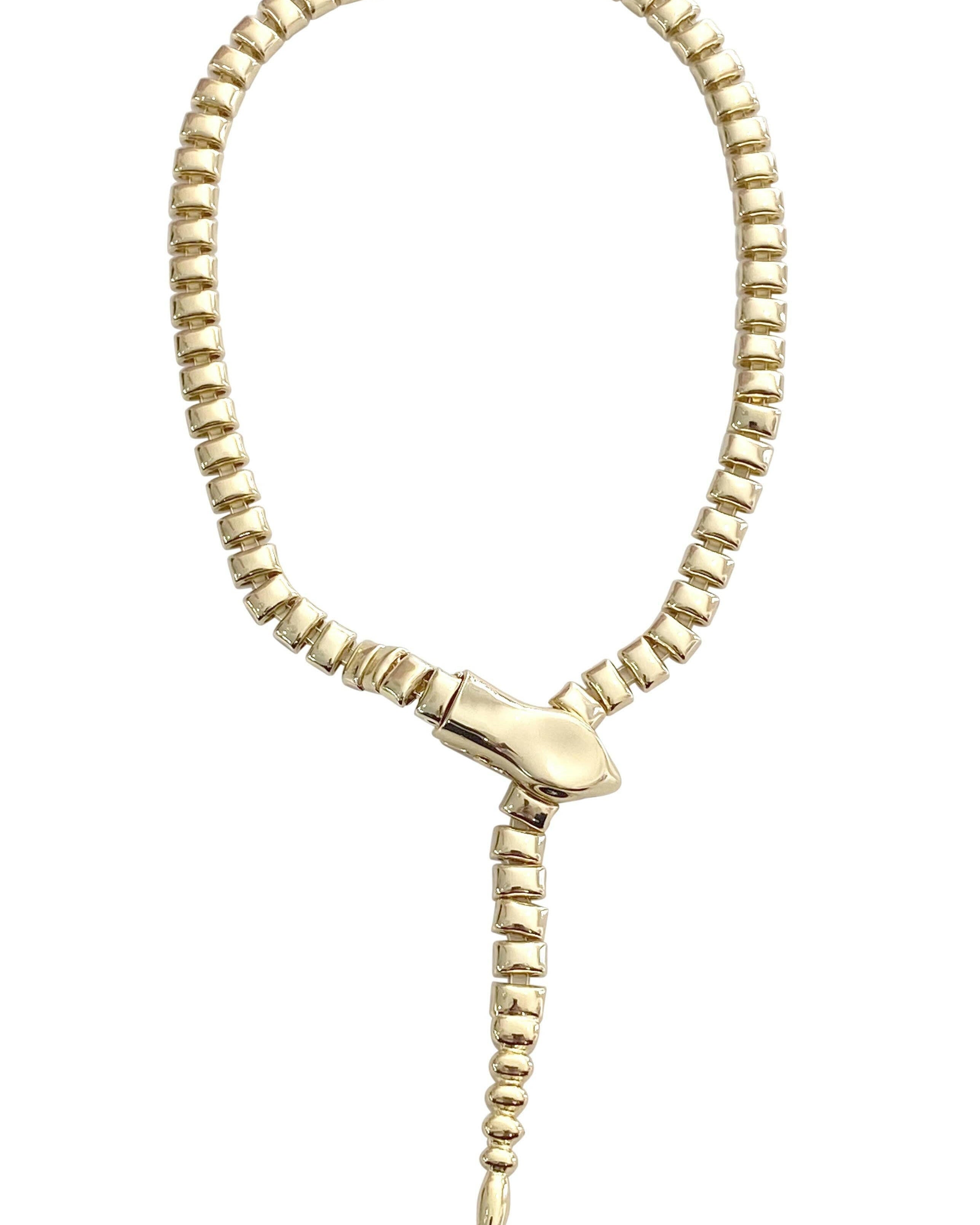 Snake Necklace-Necklace-Krush Kandy, Women's Online Fashion Boutique Located in Phoenix, Arizona (Scottsdale Area)